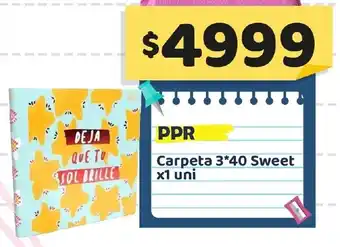 Nini Mayorista Ppr carpeta 3*40 sweet oferta