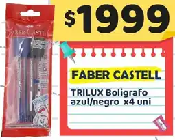 Nini Mayorista Faber castell trilux boligrafo azul/negro oferta