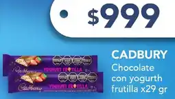 Nini Mayorista Cadbury chocolate con yogurth frutilla oferta