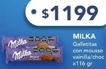 Nini Mayorista Milka galletitas con mousse vainilla/choc oferta