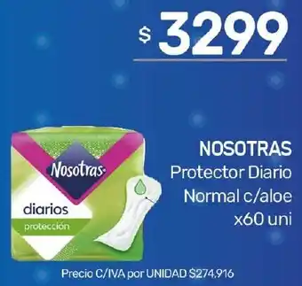 Nini Mayorista Nosotras protector diario normal c/aloe oferta