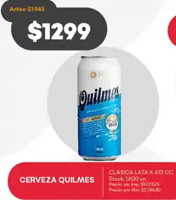 Supermercados Tadicor Cerveza quilmes clásica lata oferta