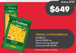 Supermercados Tadicor Fideos la providencia oferta