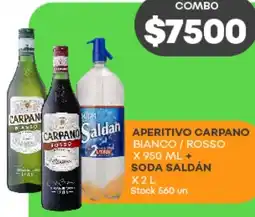 Supermercados Tadicor Aperitivo carpano bianco/rosso oferta