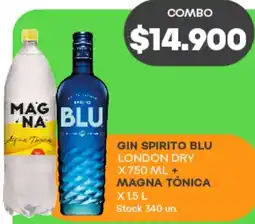 Supermercados Tadicor Gin spirito blu london dry oferta