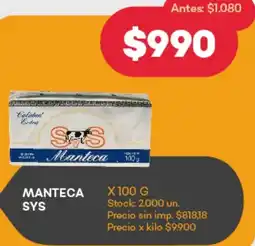 Supermercados Tadicor Manteca sys oferta