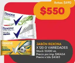 Supermercados Tadicor Jabón rexona oferta