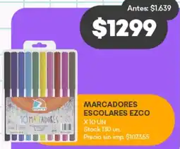 Supermercados Tadicor Marcadores escolares ezco oferta