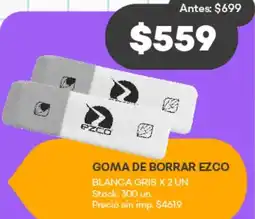 Supermercados Tadicor Goma de borrar ezco oferta