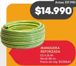 Supermercados Tadicor Manguera reforzada oferta