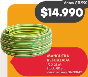 Supermercados Tadicor Manguera reforzada oferta