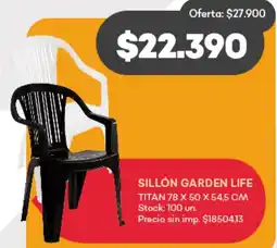 Supermercados Tadicor Sillón garden life titan oferta