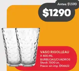 Supermercados Tadicor Vaso rigolleau oferta