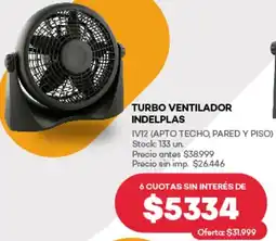 Supermercados Tadicor Turbo ventilador indelplas oferta