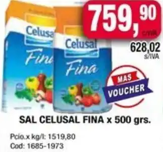 Maxiconsumo Sal celusal fina oferta