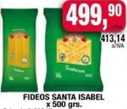 Maxiconsumo Fideos santa isabel oferta