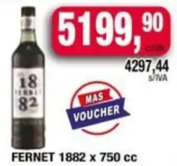 Maxiconsumo Fernet 1882 oferta