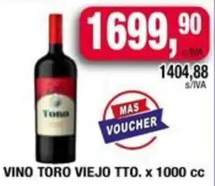 Maxiconsumo Vino toro viejo tto. oferta