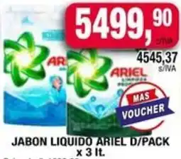 Maxiconsumo Jabon liquido ariel d/pack oferta