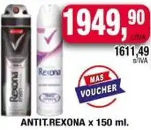 Maxiconsumo Rexona antit. oferta