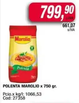 Maxiconsumo Polenta marolio oferta