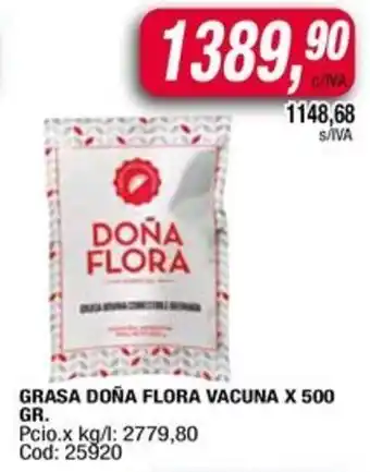 Maxiconsumo Grasa doña flora vacuna oferta