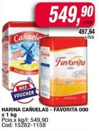 Maxiconsumo Harina cañuelas - favorita oferta