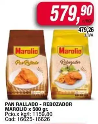 Maxiconsumo Pan rallado - rebozador marolio oferta