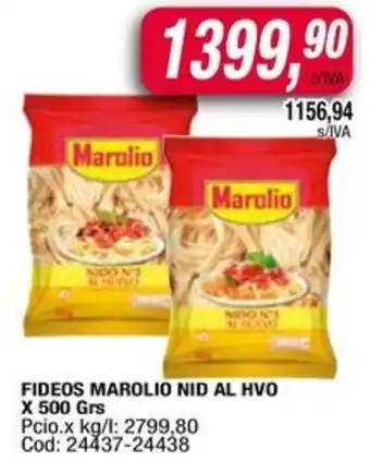 Maxiconsumo Fideos marolio nid al hvo oferta