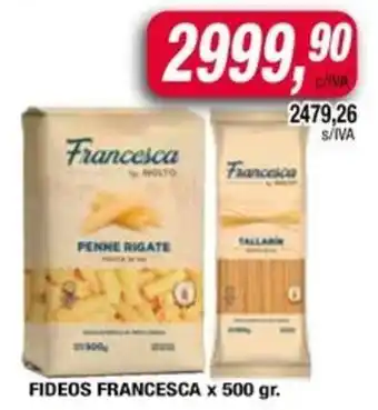 Maxiconsumo Fideos francesca oferta