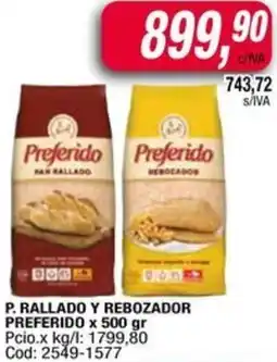 Maxiconsumo P. rallado y rebozador preferido oferta