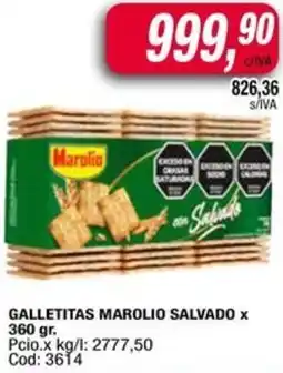 Maxiconsumo Galletitas marolio salvado oferta