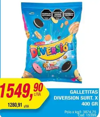 Maxiconsumo Galletitas diversion surt. oferta