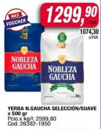 Maxiconsumo Yerba n.gaucha selección/suave oferta