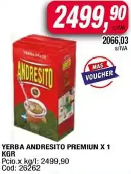 Maxiconsumo Yerba andresito premiun oferta