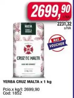 Maxiconsumo Yerba cruz malta oferta