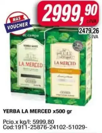 Maxiconsumo Yerba la merced oferta