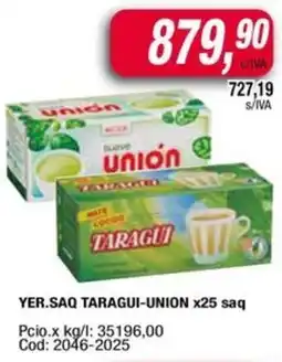 Maxiconsumo Yer.saq taragui-union oferta