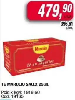 Maxiconsumo Te marolio saq. oferta