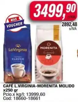 Maxiconsumo Café l.virginia-morenita molido oferta