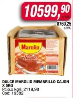 Maxiconsumo Dulce marolio membrillo cajon oferta