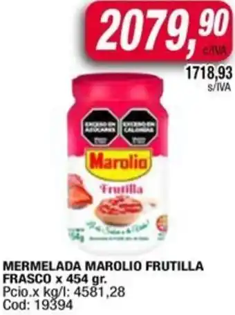 Maxiconsumo Mermelada marolio frutilla frasco oferta