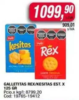 Maxiconsumo Galletitas rex/kesitas est oferta