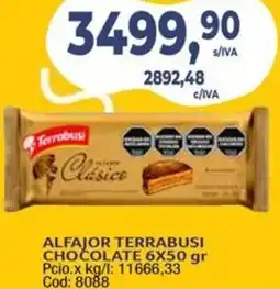 Maxiconsumo Alfajor terrabusi chocolate oferta