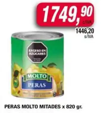 Maxiconsumo Peras molto mitades oferta