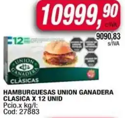 Maxiconsumo Hamburguesas union ganadera clasica oferta