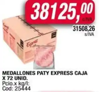 Maxiconsumo Medallones paty express caja oferta