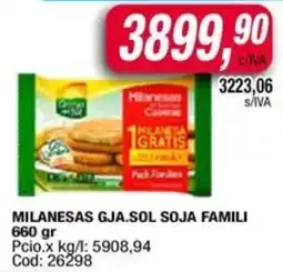 Maxiconsumo Milanesas gja.sol soja famili oferta