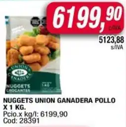 Maxiconsumo Nuggets union ganadera pollo oferta