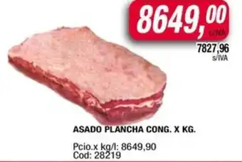 Maxiconsumo Asado plancha cong oferta